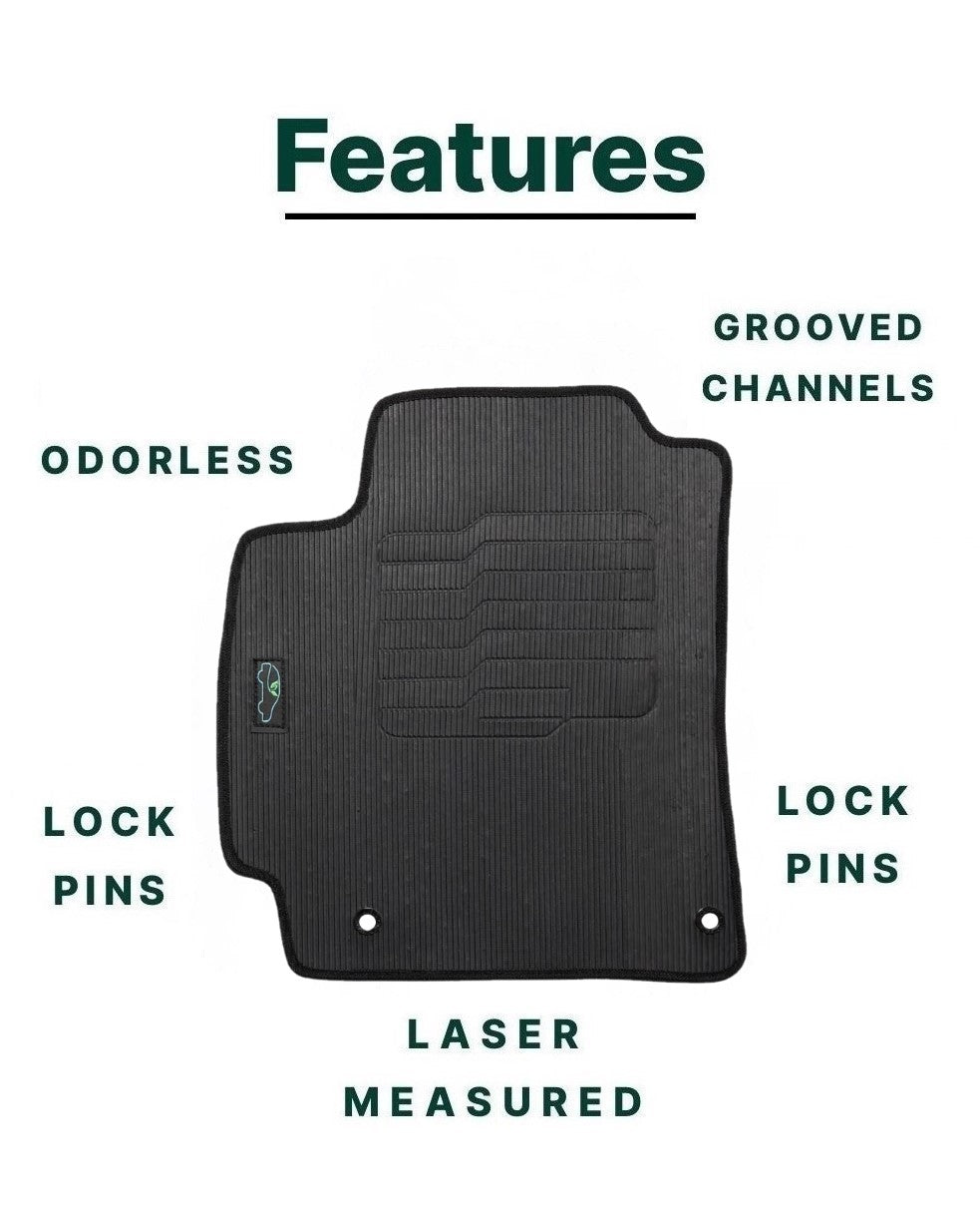 All Weather Floor Mats for 2017 to 2020 Hyundai Elantra