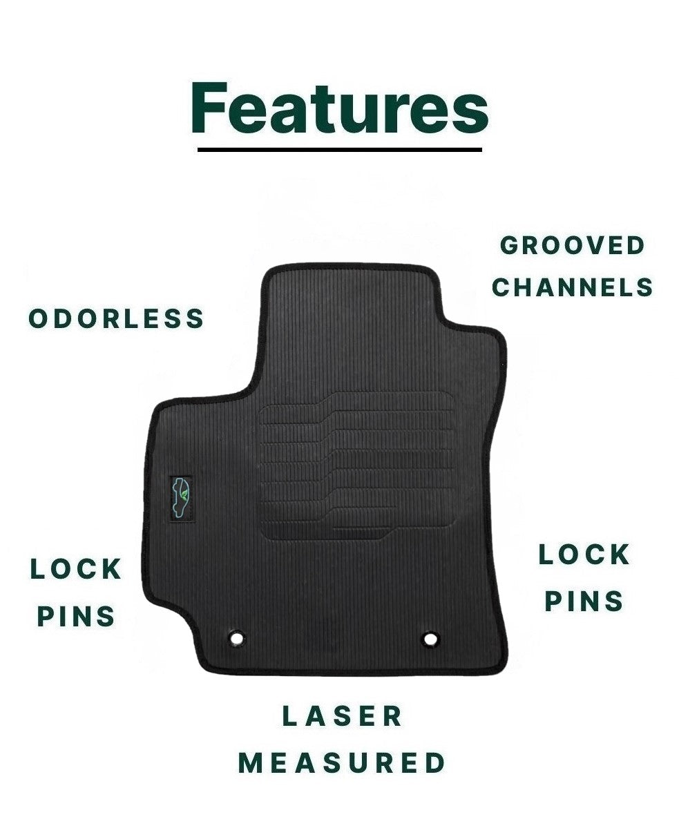All Weather Floor Mats for 2024 2025 Hyundai Kona (Not for Electric Models)