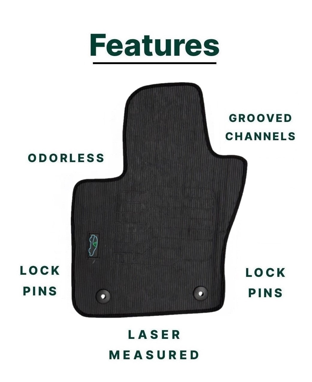 All Weather Floor Mats for 2017 to 2025 Jeep Compass