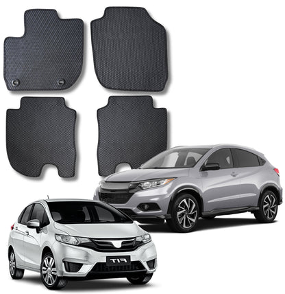 All Weather Honeycomb Floor Mats for 2016 to 2022 Honda HR-V / 2015 to 2020 Honda Fit