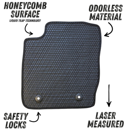 All Weather Honeycomb Floor Mats For 2018 to 2022 Ford EcoSport
