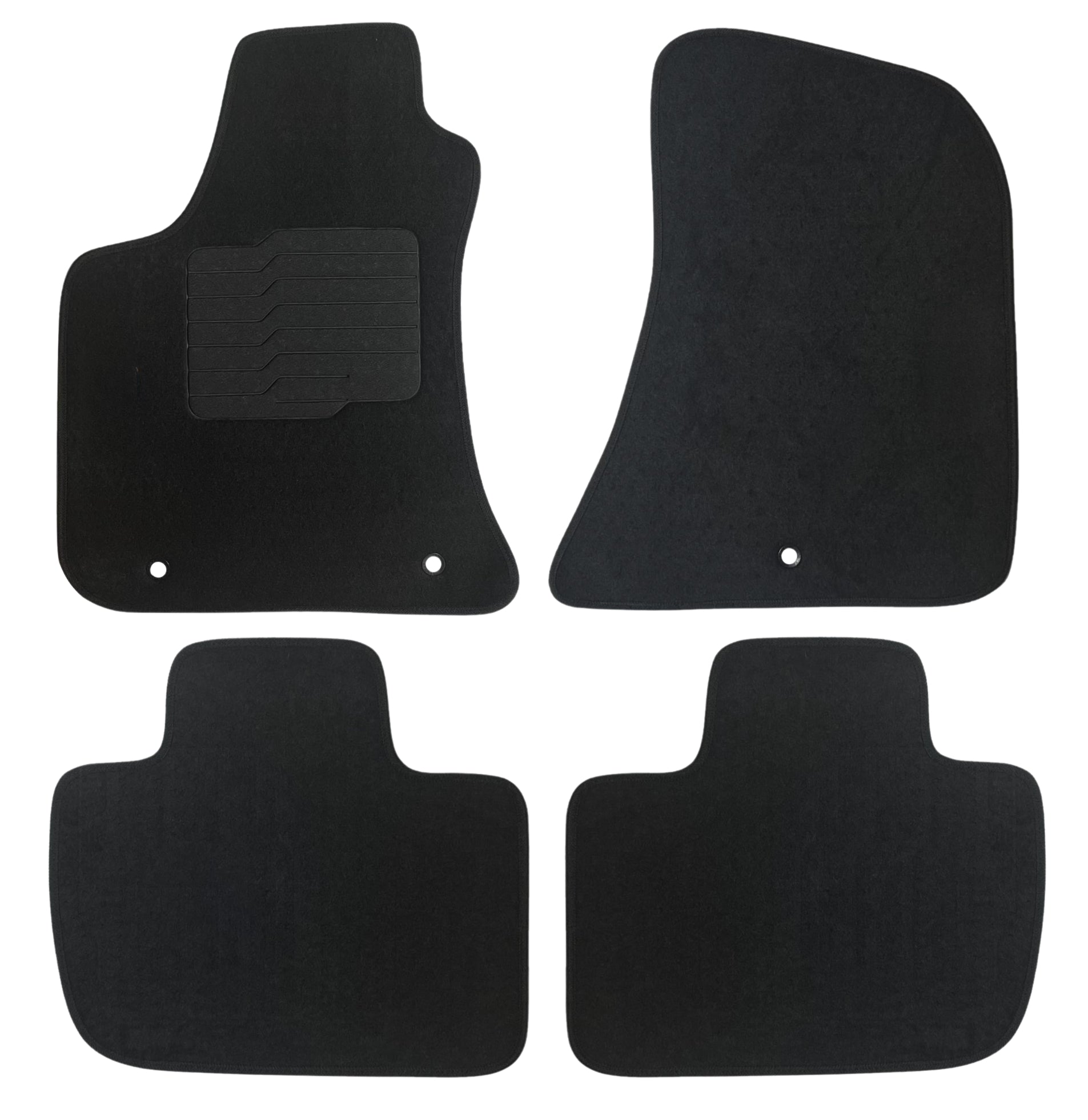 Carpet Floor Mats for 2011 to 2023 Dodge Charger / Chrysler 300 (RWD Models Only), Front and Rear, Black