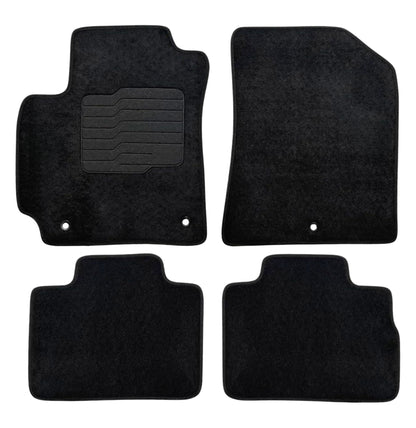 Carpet Floor Mats for 2020 to 2025 Kia Soul, Front and Rear, Black