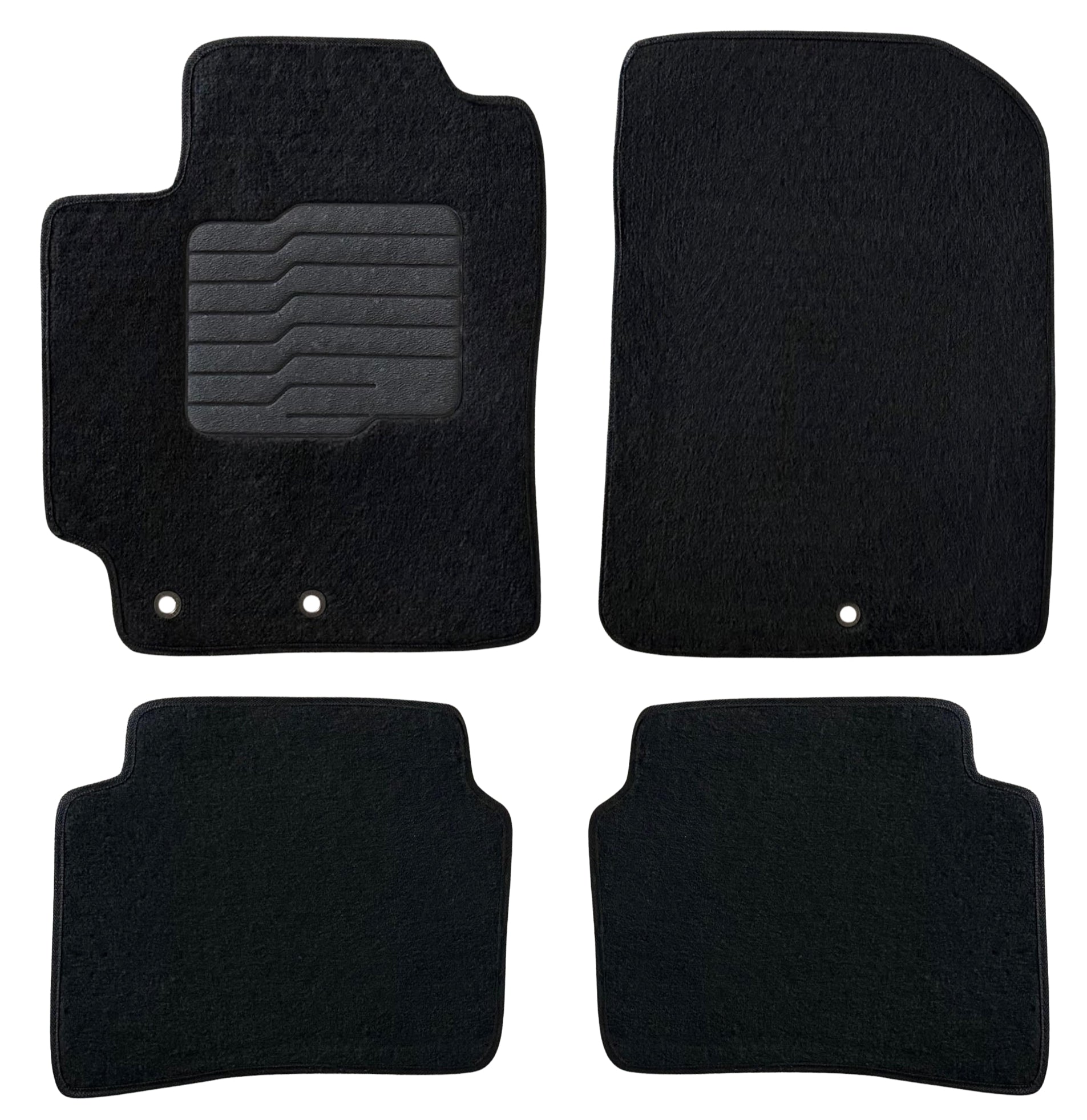 Carpet Floor Mats for 2018 to 2024 Kia Rio, Sedan and Hatch, Front and Rear