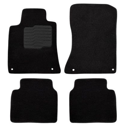 Carpet Floor Mats for 2019 to 2025 Nissan Altima, Front and Rear, Black