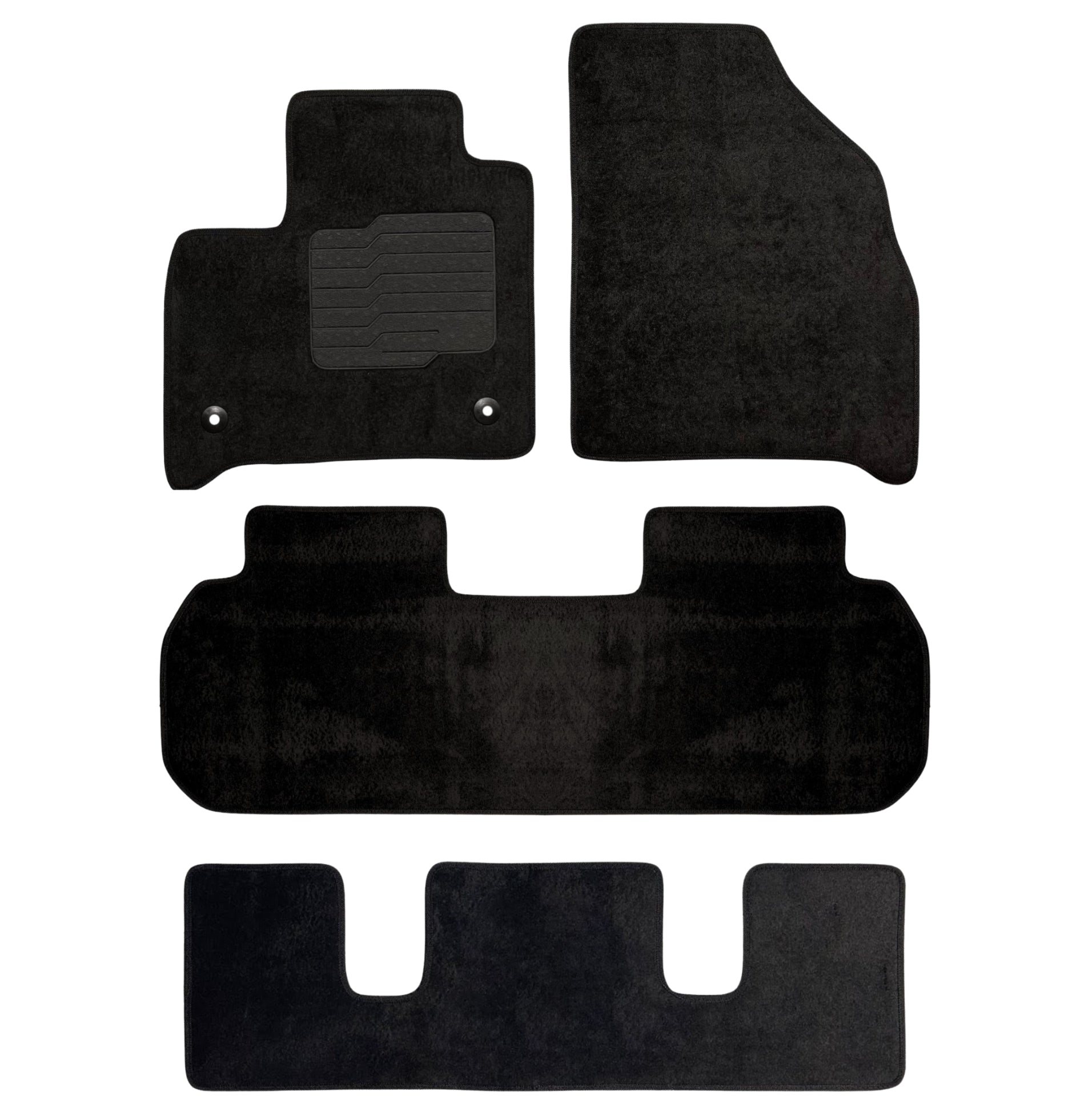 Carpet Floor Mats for 2018 to 2024 Chevrolet Traverse Front, Rear and 3rd Row