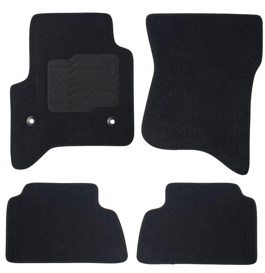 Carpet Floor Mats for 2015 to 2020 Chevrolet Tahoe and GMC Yukon, Front and Rear, Black