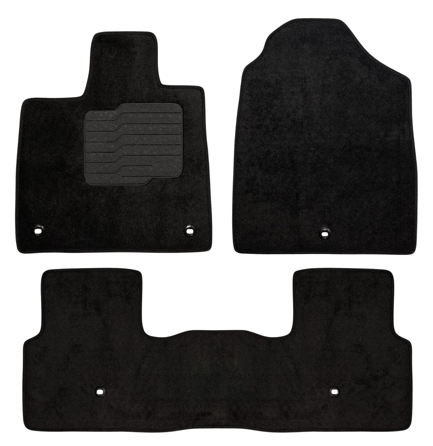 Carpet Floor Mats for 2023 to 2026 Honda Pilot, Front and Rear