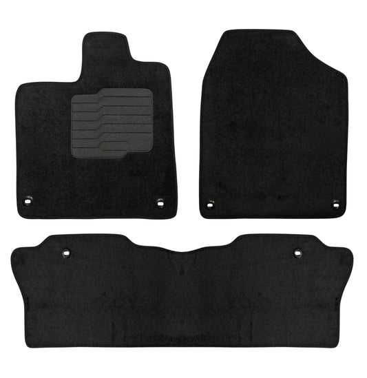 Carpet Floor Mats For 2016 to 2022 Honda Pilot, Front and Rear