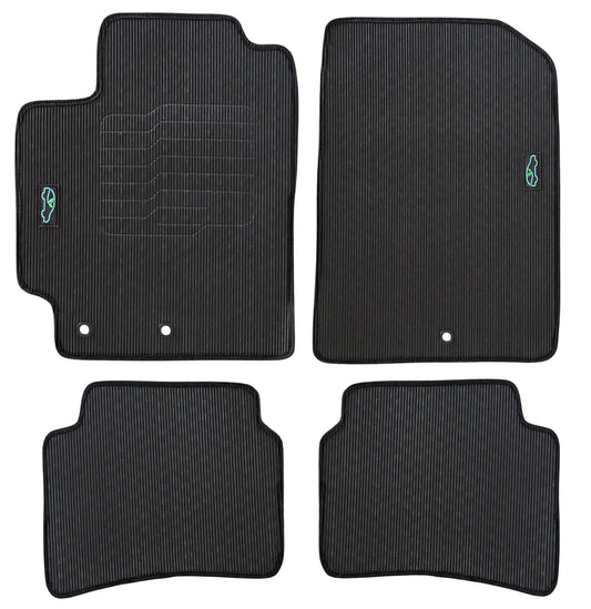 All Weather Floor Mats for 2018 to 2024 Kia Rio, Sedan and Hatch, Front and Rear