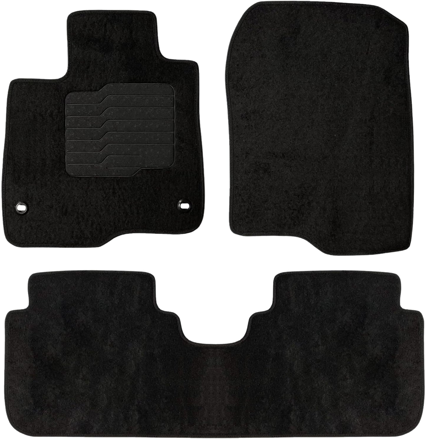 Carpet Floor Mats for 2023 to 2026 Honda CR-V, Front and Rear, Black