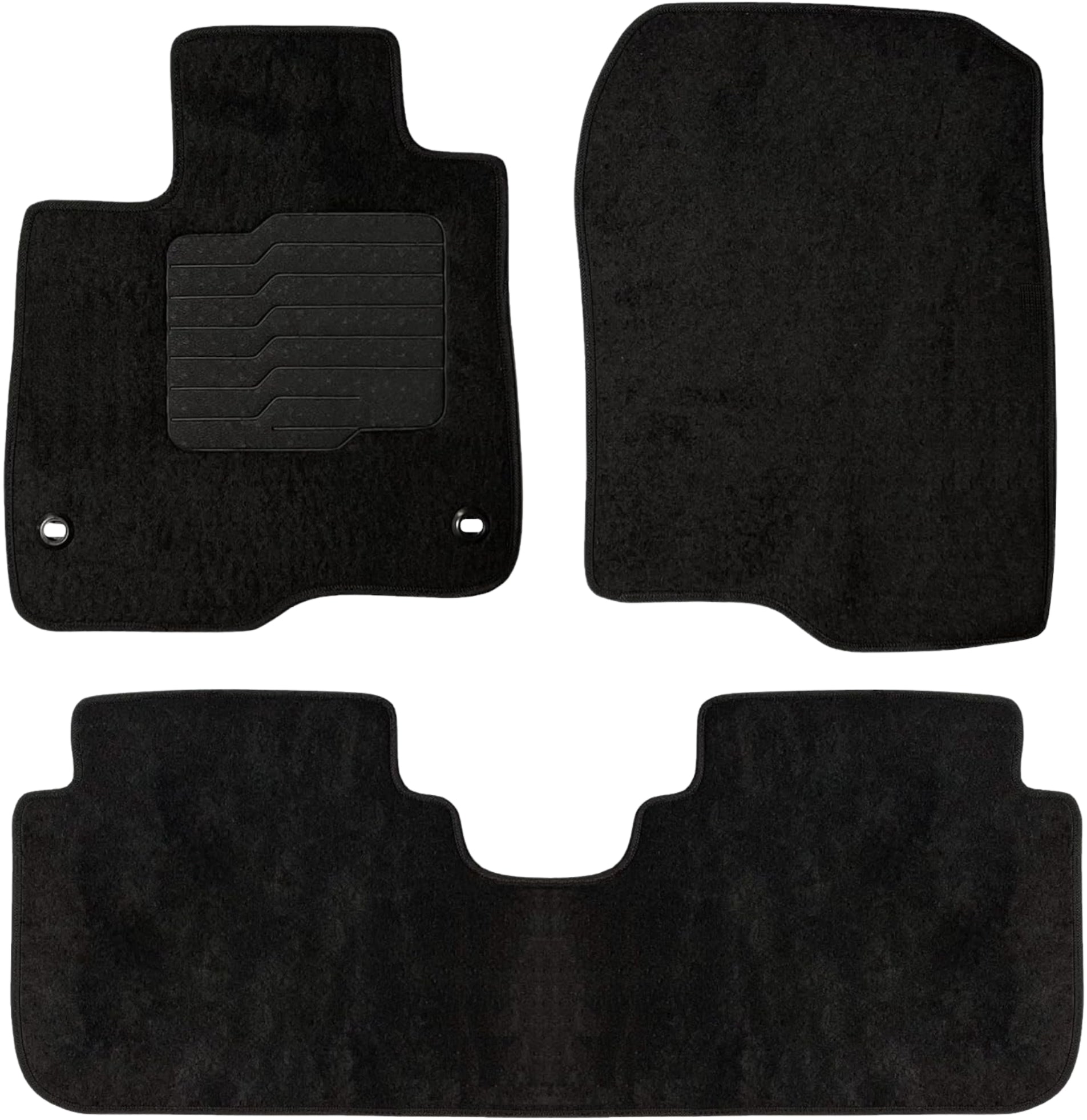 Carpet Floor Mats for 2023 to 2026 Honda CR-V, Front and Rear, Black