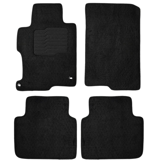 Carpet Floor Mats for 2013 to 2017 Honda Accord, Front and Rear, Black