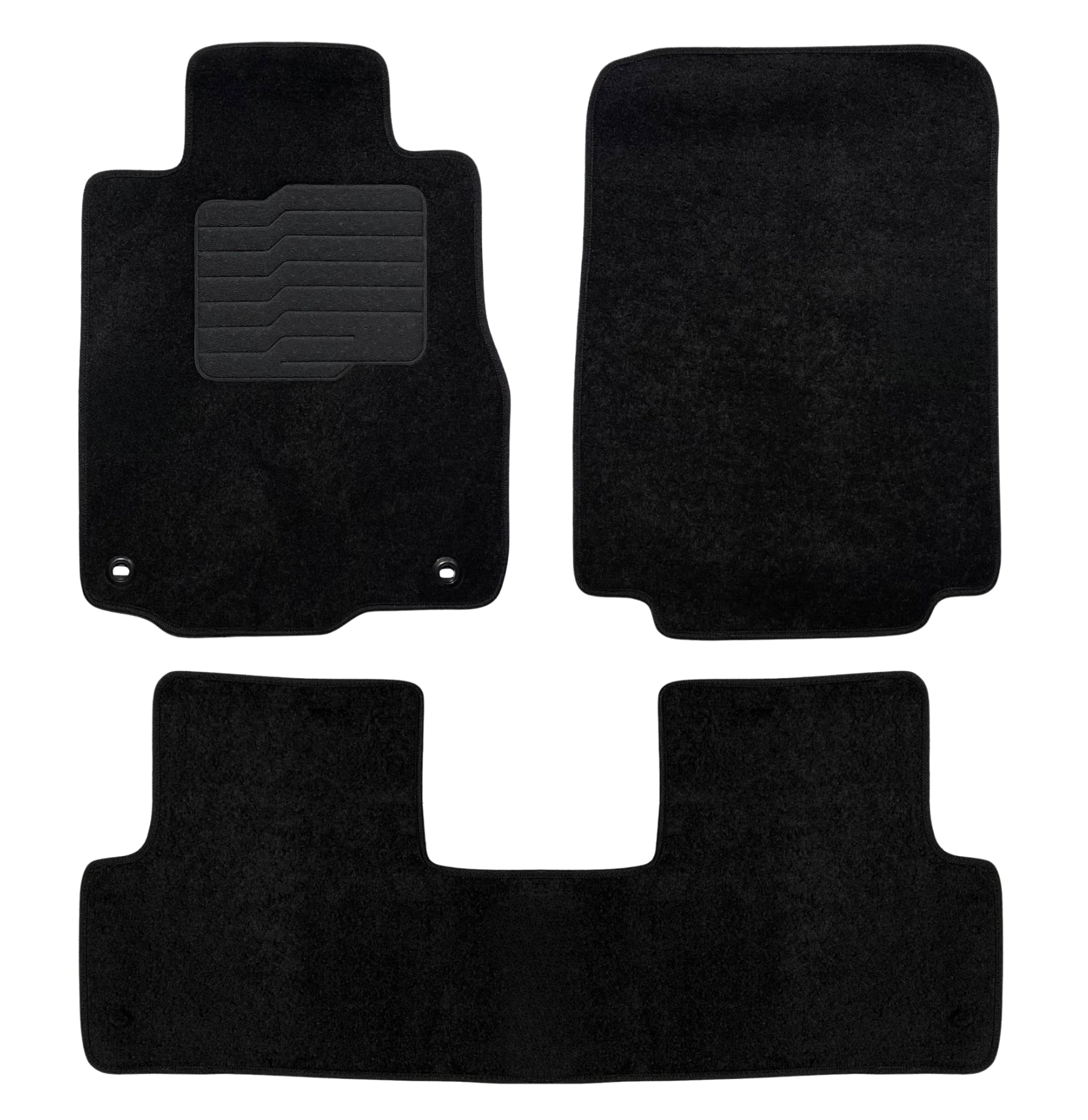 ecoMats Carpet Floor Mats for 2012 to 2016 Honda CR-V, Front and Rear, Black