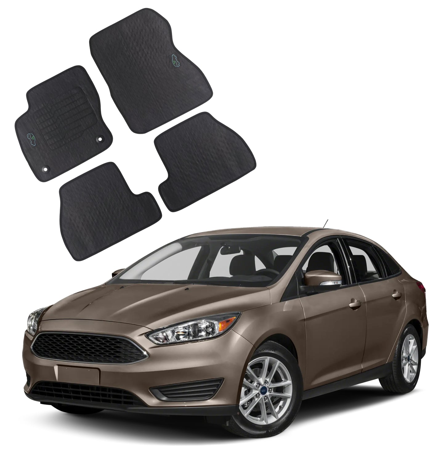 All Weather Floor Mats for 2012 to 2018 Ford Focus