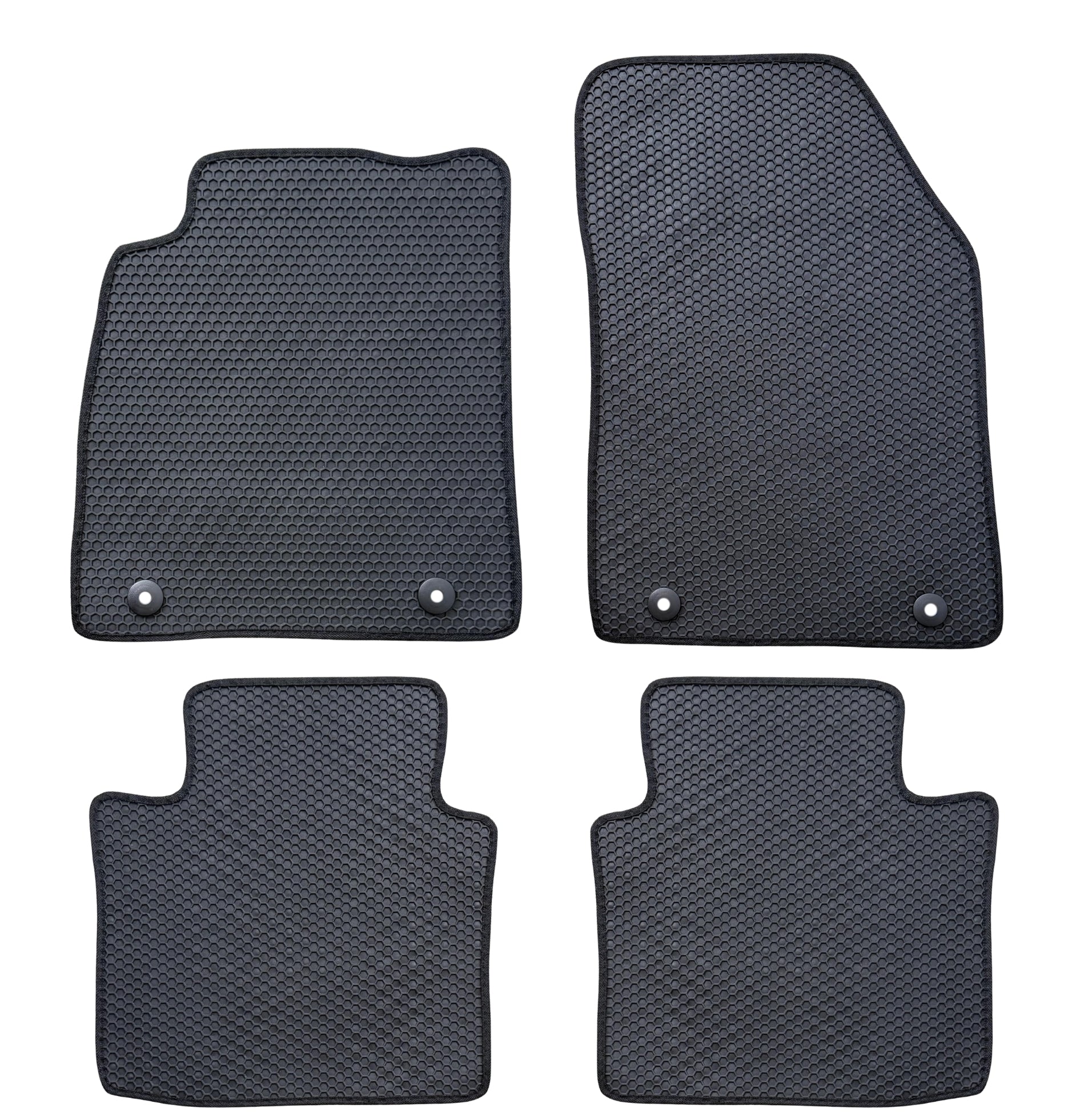 All Weather Honeycomb Floor Mats for 2014 to 2020 Chevrolet Impala, Front and Rear