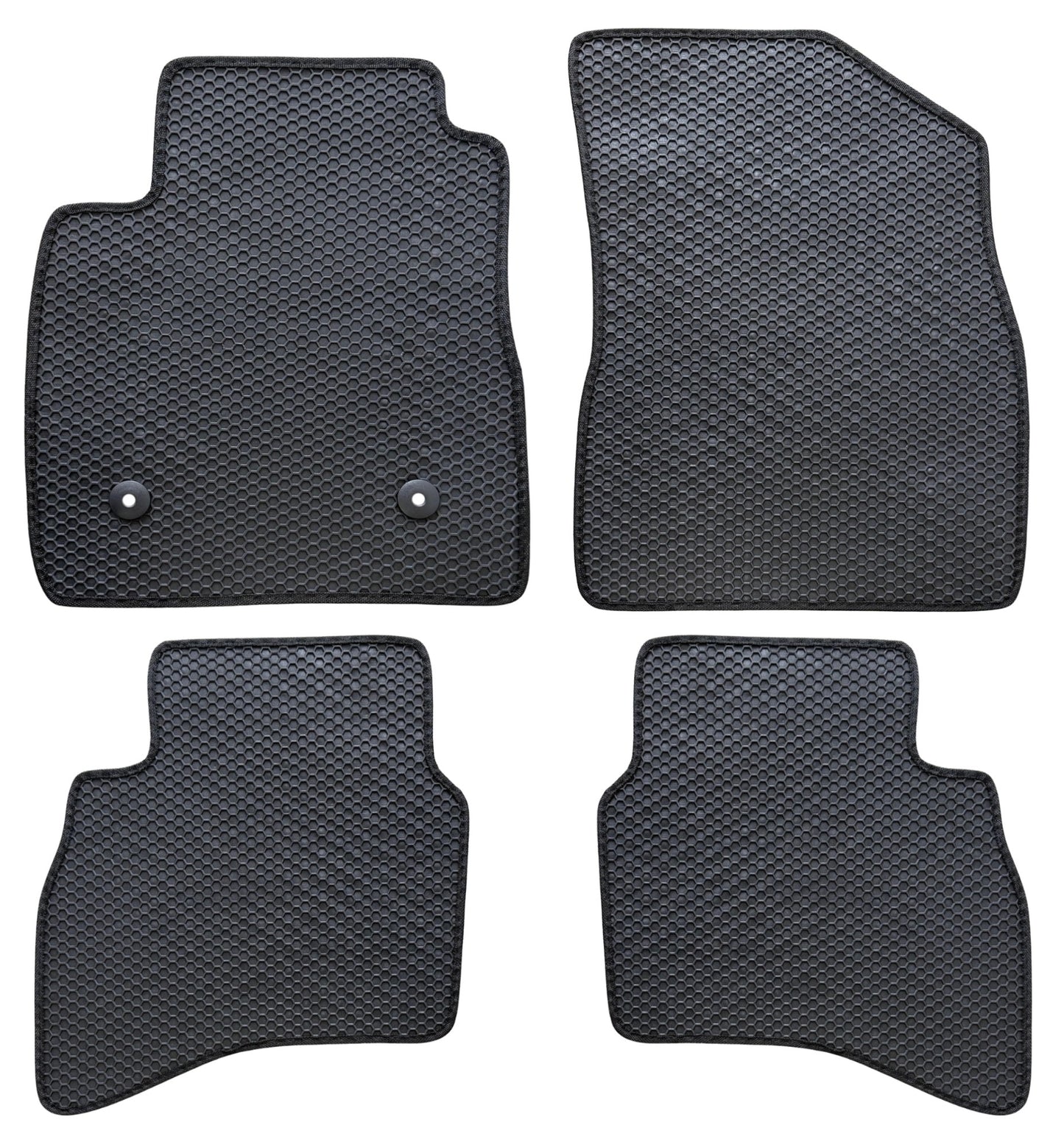 All Weather Honeycomb Floor Mats for 2021 to 2026 Chevrolet Trailblazer AWD, Front and Rear