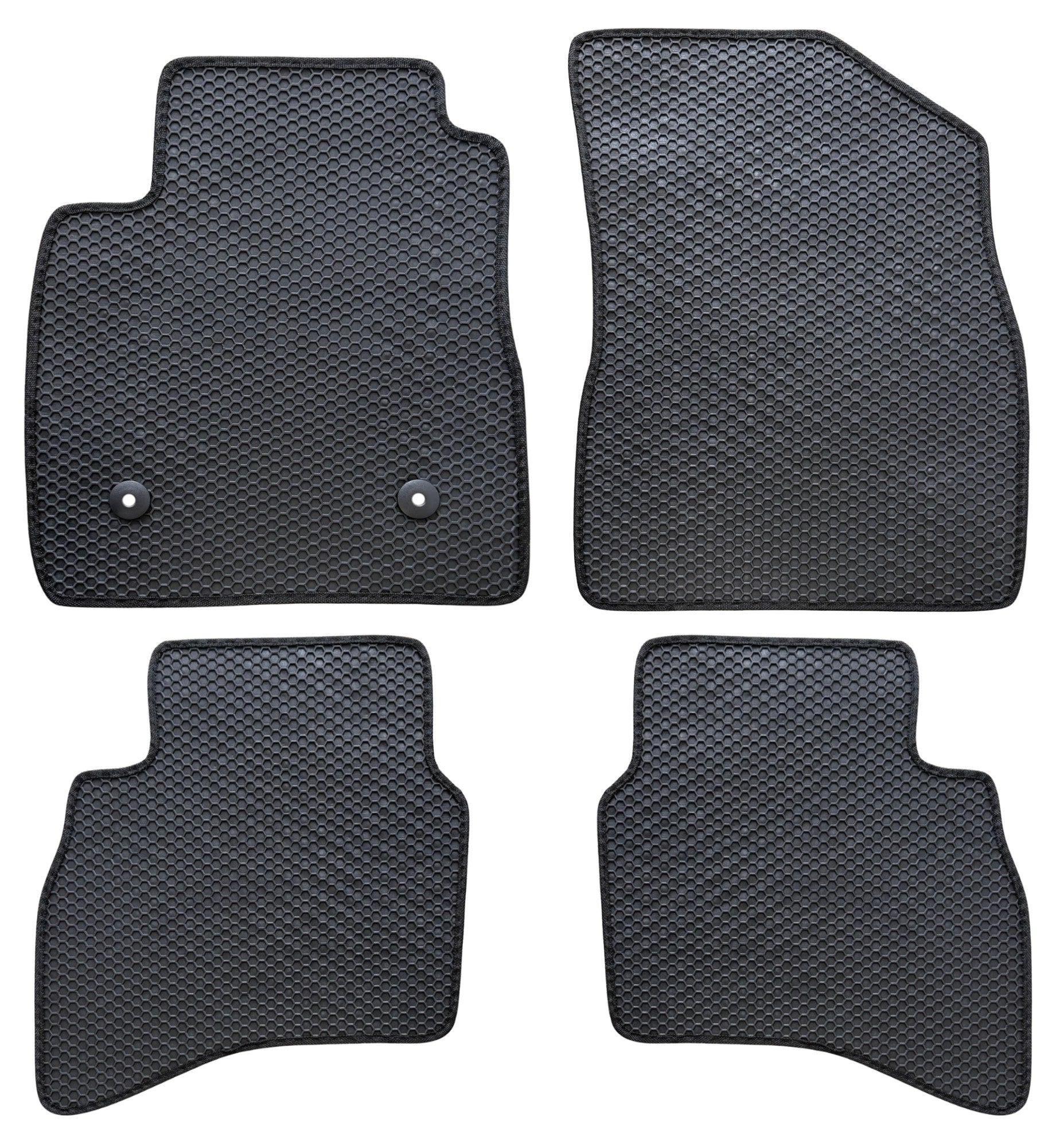 All Weather Honeycomb Floor Mats for 2021 to 2026 Chevrolet Trailblazer AWD, Front and Rear