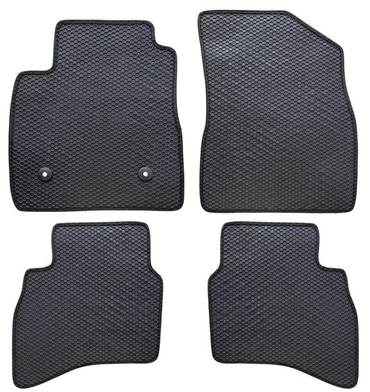 All Weather Honeycomb Floor Mats for 2021 to 2026 Chevrolet Trailblazer AWD, Front and Rear