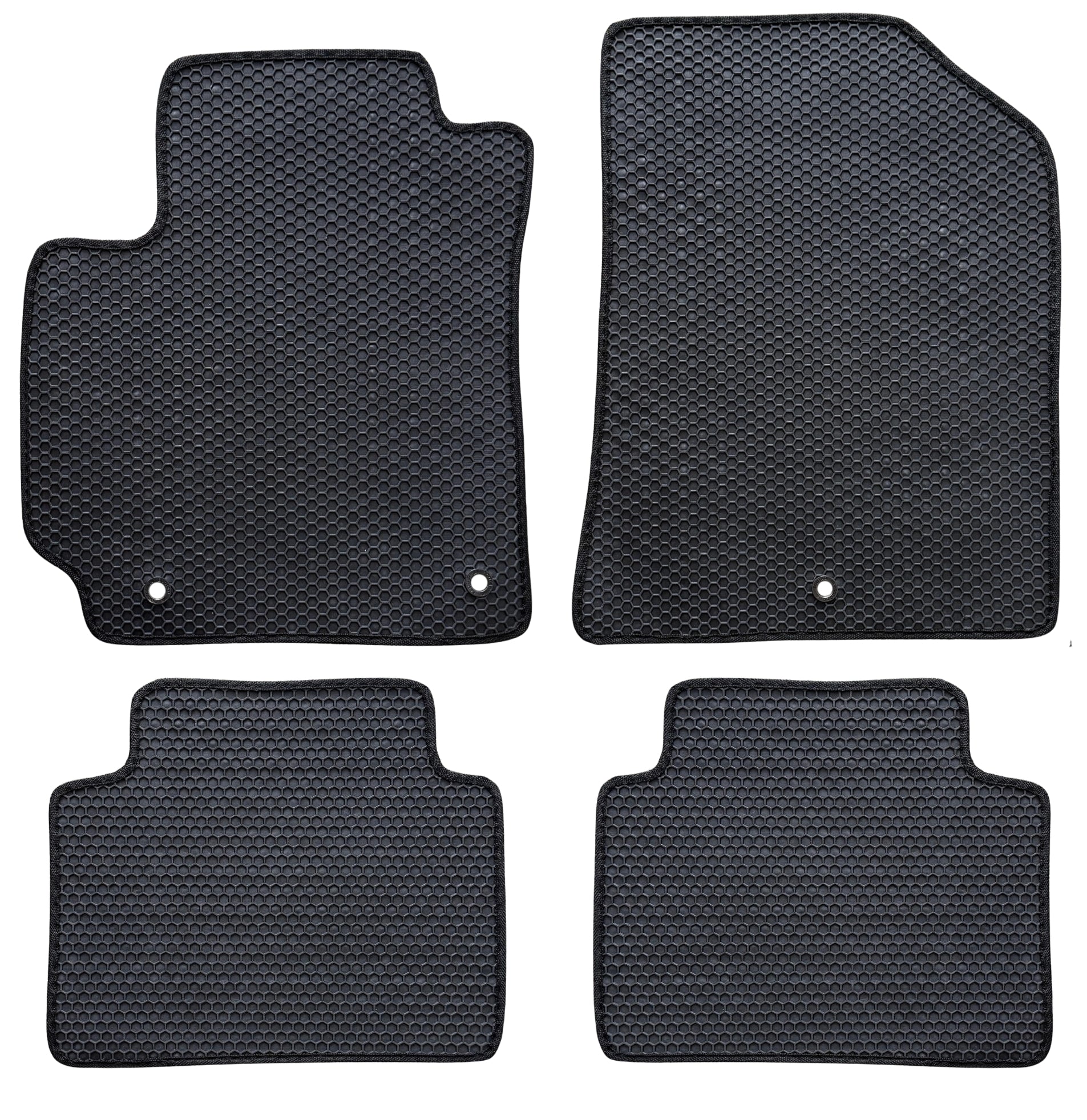 All Weather Honeycomb Floor Mats for 2020 to 2025 Kia Soul, Front and Rear