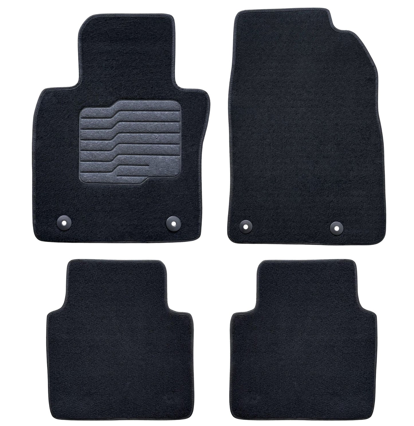 Carpet Floor Mats for 2023 to 2026 Mazda CX-50 (Not Hybrid), Front and Rear, Black