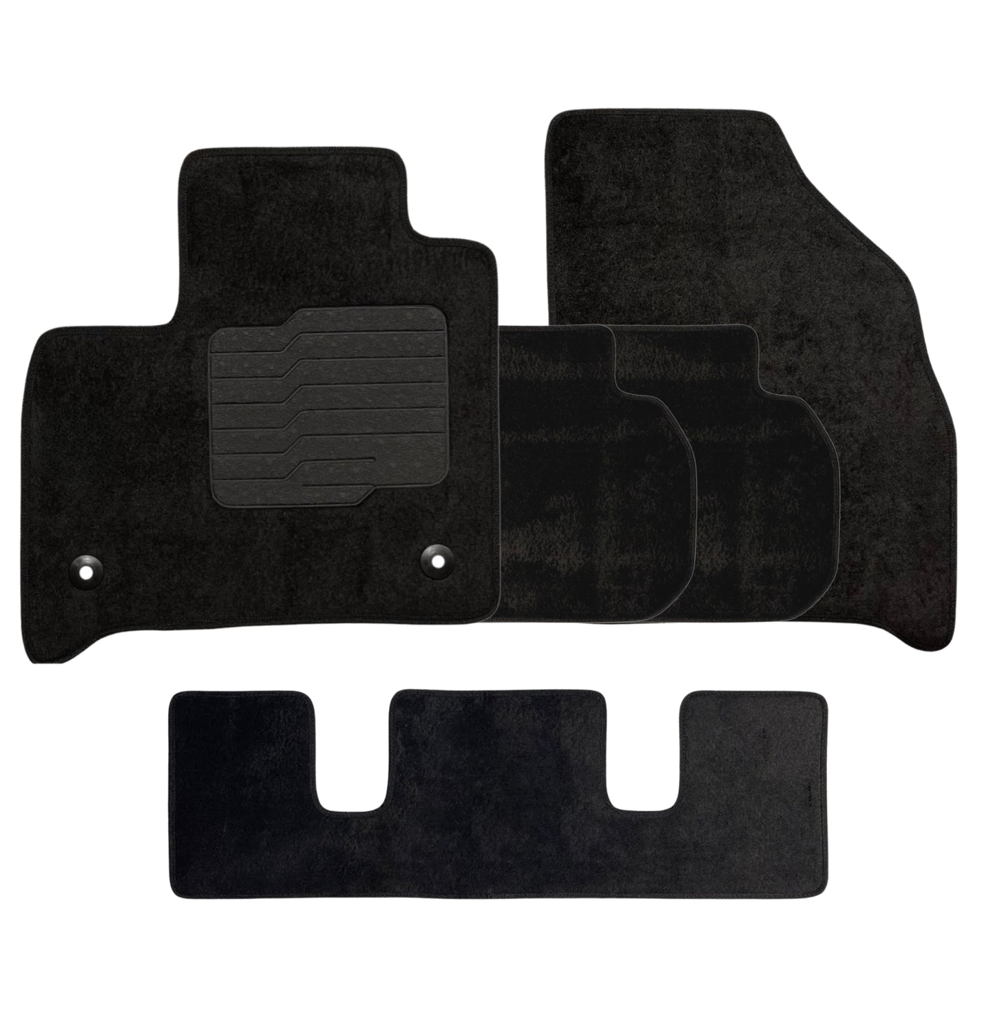 Carpet Floor Mats for 2018 to 2024 Chevrolet Traverse Front, Rear and 3rd Row