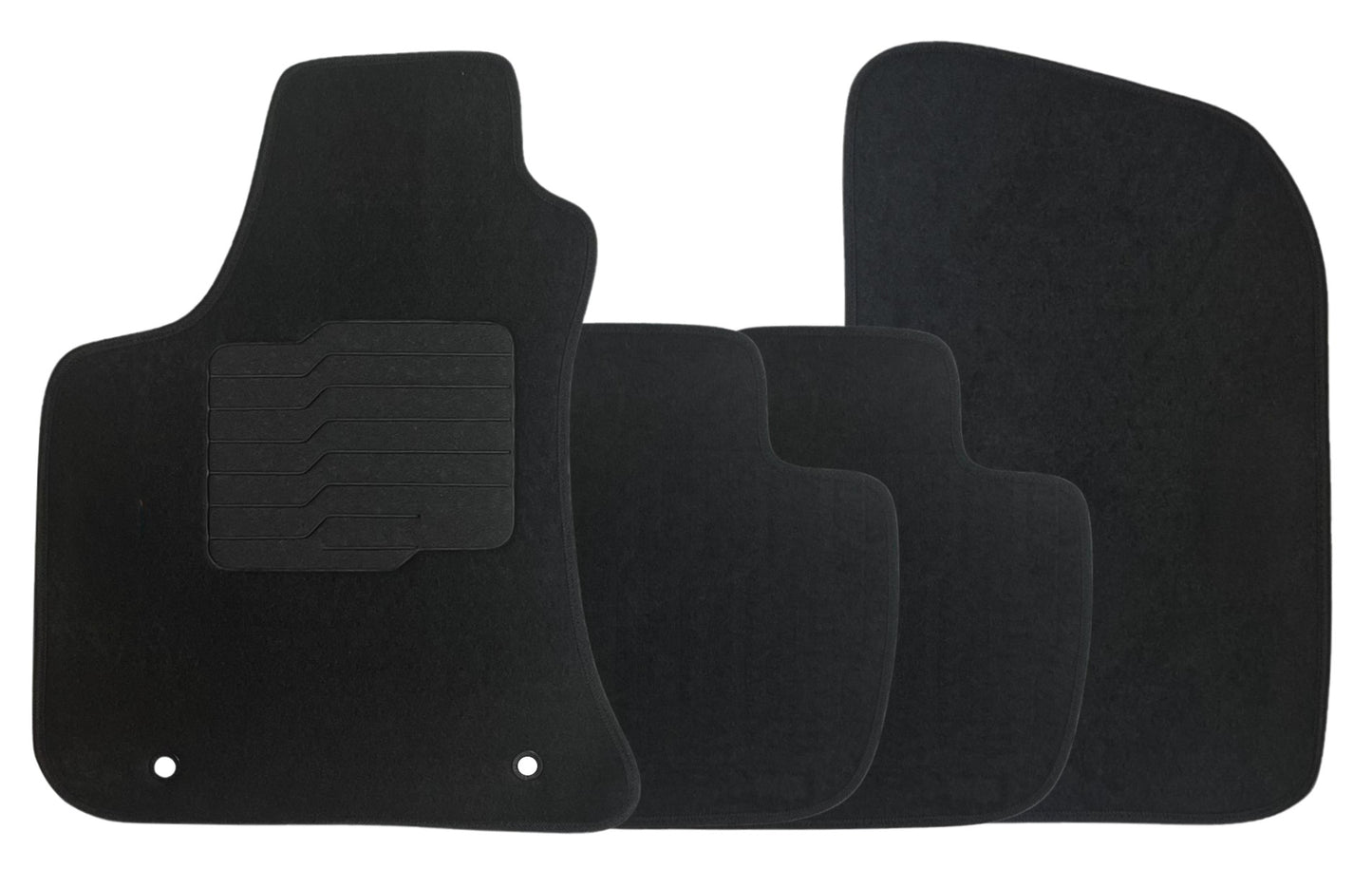 Carpet Floor Mats for 2011 to 2023 Dodge Charger / Chrysler 300 (RWD Models Only), Front and Rear, Black