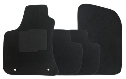 Carpet Floor Mats for 2011 to 2023 Dodge Charger / Chrysler 300 (RWD Models Only), Front and Rear, Black