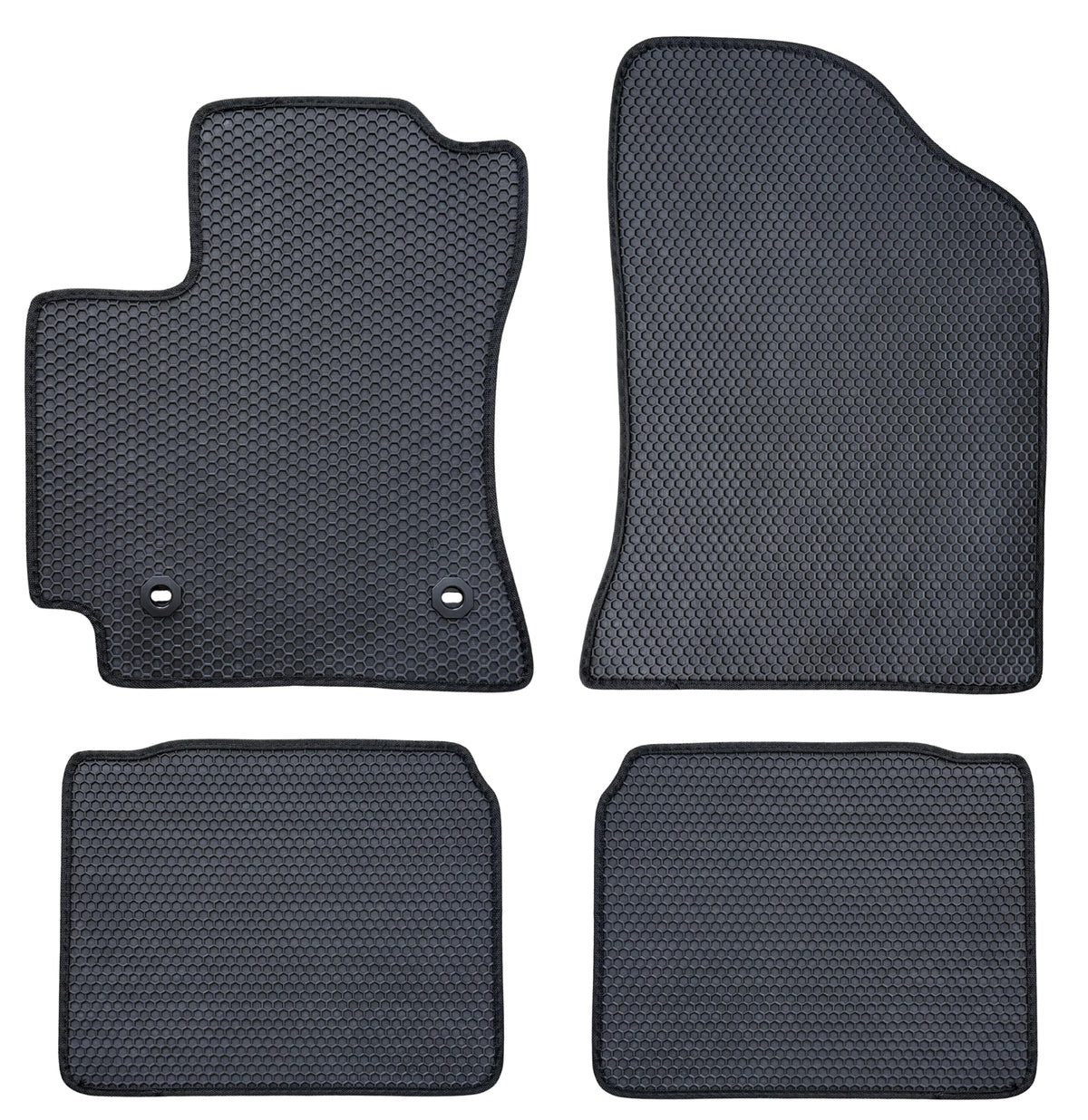 All Weather Honeycomb Floor Mats for 2014 to 2019 Toyota Corolla, Front and Rear
