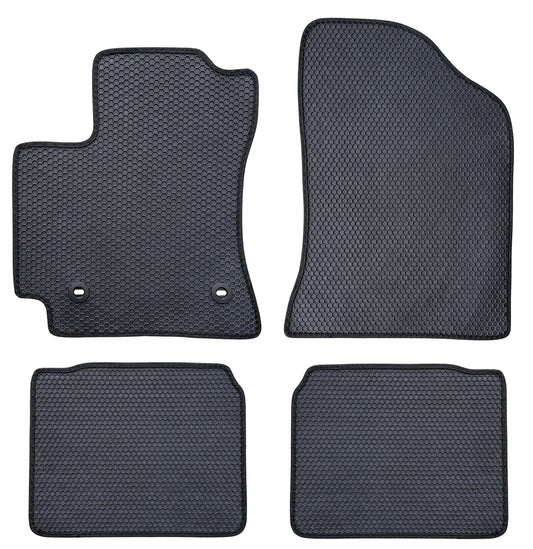 All Weather Honeycomb Floor Mats for 2014 to 2019 Toyota Corolla, Front and Rear