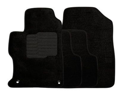 Carpet Floor Mats for 2012 to 2015 Honda Civic, Front and Rear, Black