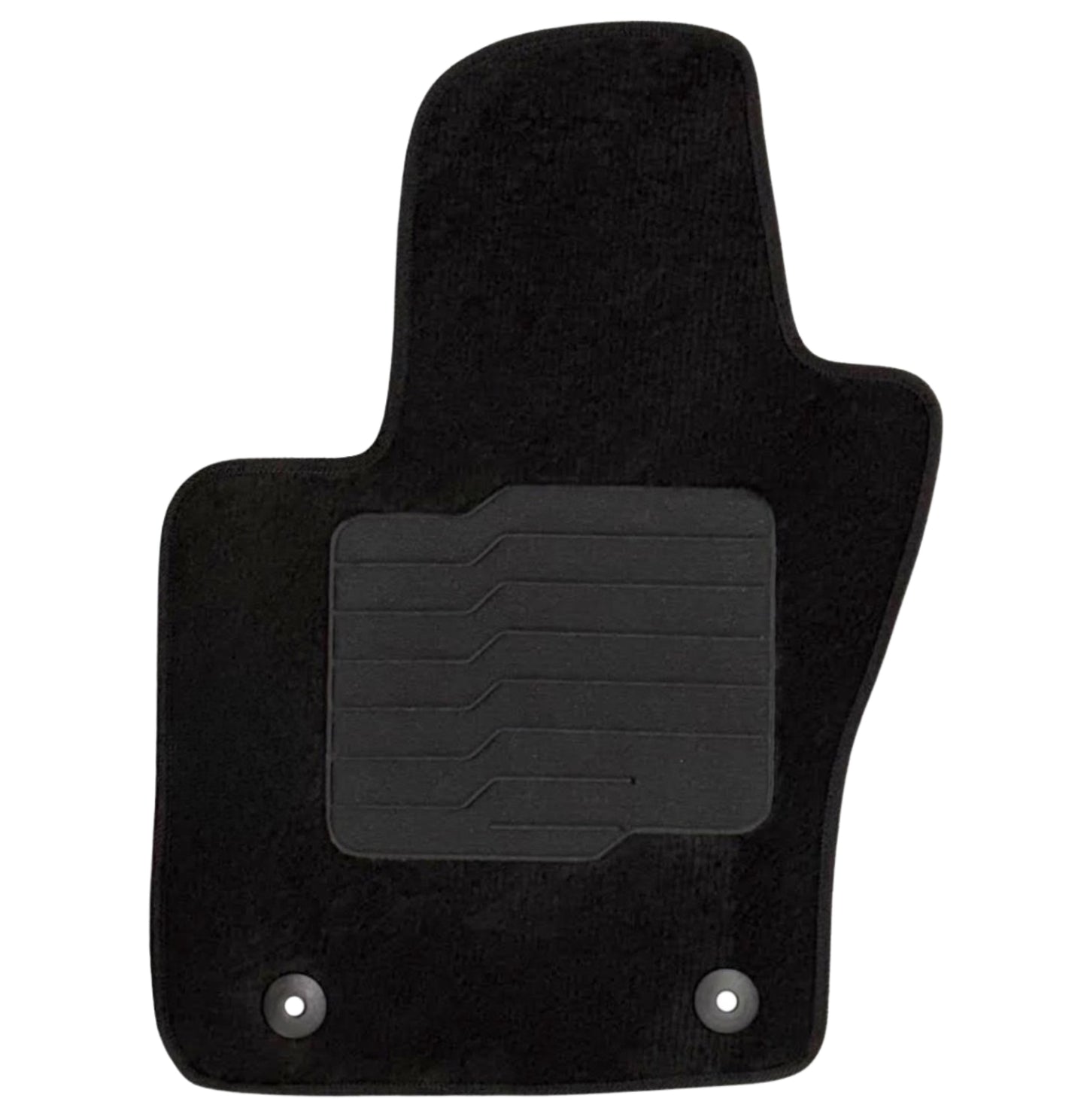 Carpet Floor Mats for 2017 to 2026 Jeep Compass, Front and Rear, Black