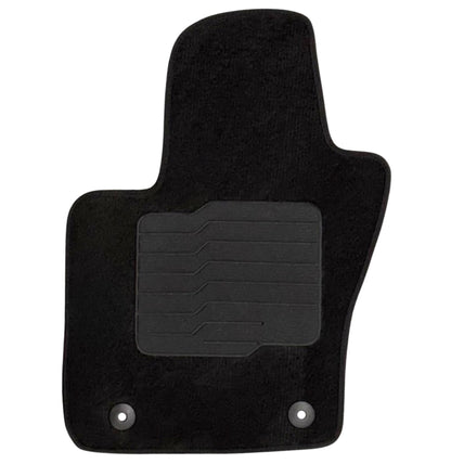 Carpet Floor Mats for 2017 to 2026 Jeep Compass, Front and Rear, Black