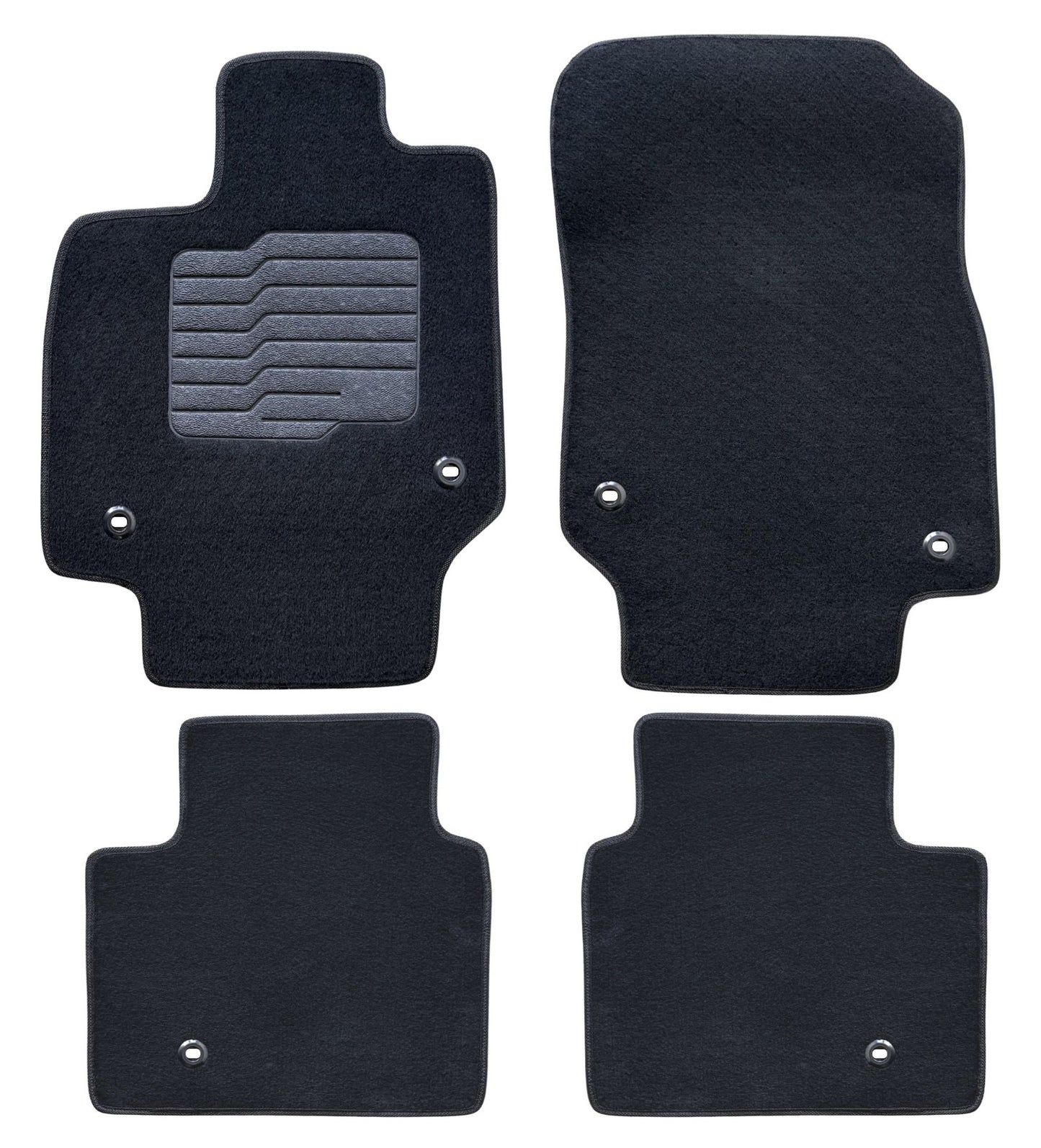 Carpet Floor Mats for 2023 to 2026 Toyota Crown, Front and Rear, Black