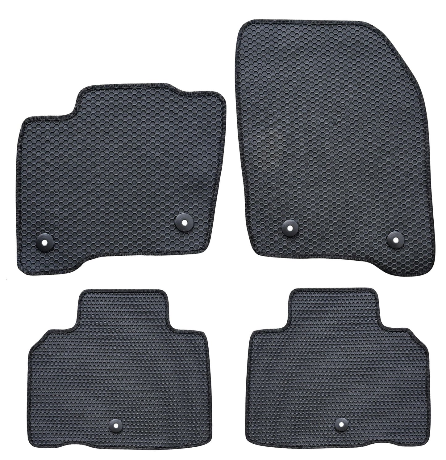 All Weather Honeycomb Floor Mats for 2019 to 2023 Lincoln Nautilus, Front and Rear