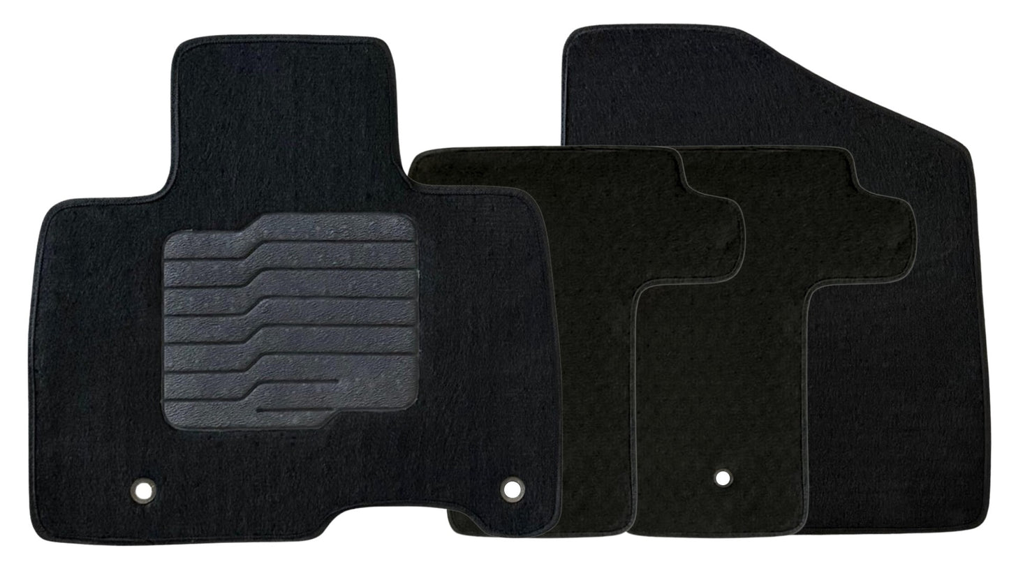 Carpet Floor Mats for 2022 to 2026 Kia Carnival 8 Passenger, Front and Rear, Black
