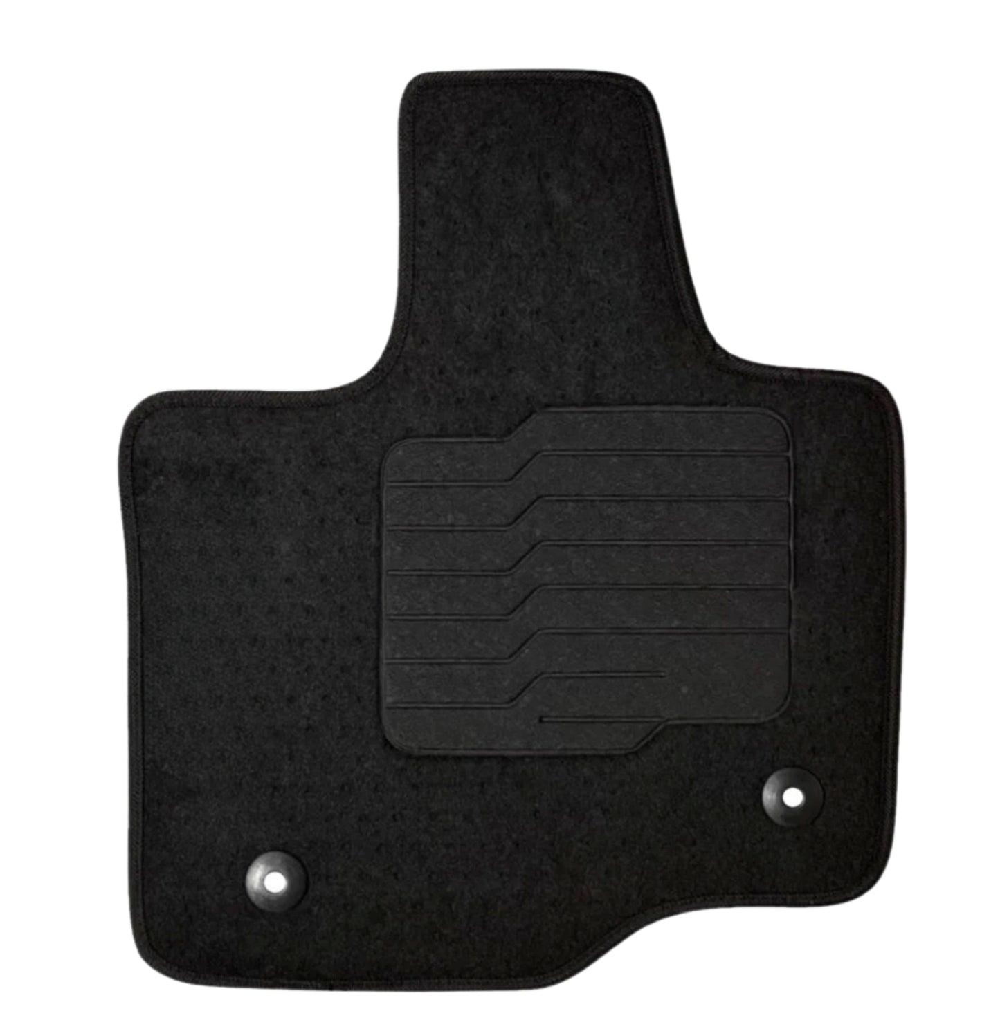 Carpet Floor Mats for 2015 to 2020 Ford F-150 Crew & Extended Cabin, Front and Rear, Black