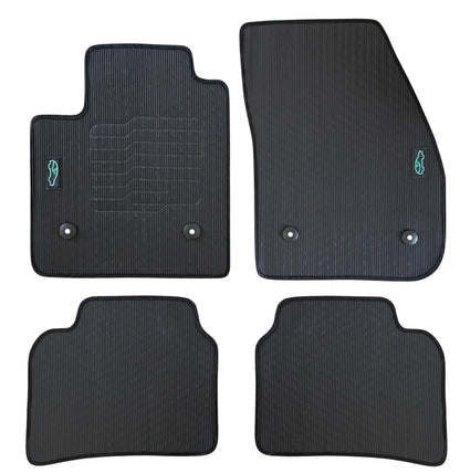 All Weather Floor Mats for 2018 to 2025 Cadillac XT4, front and Rear, Black