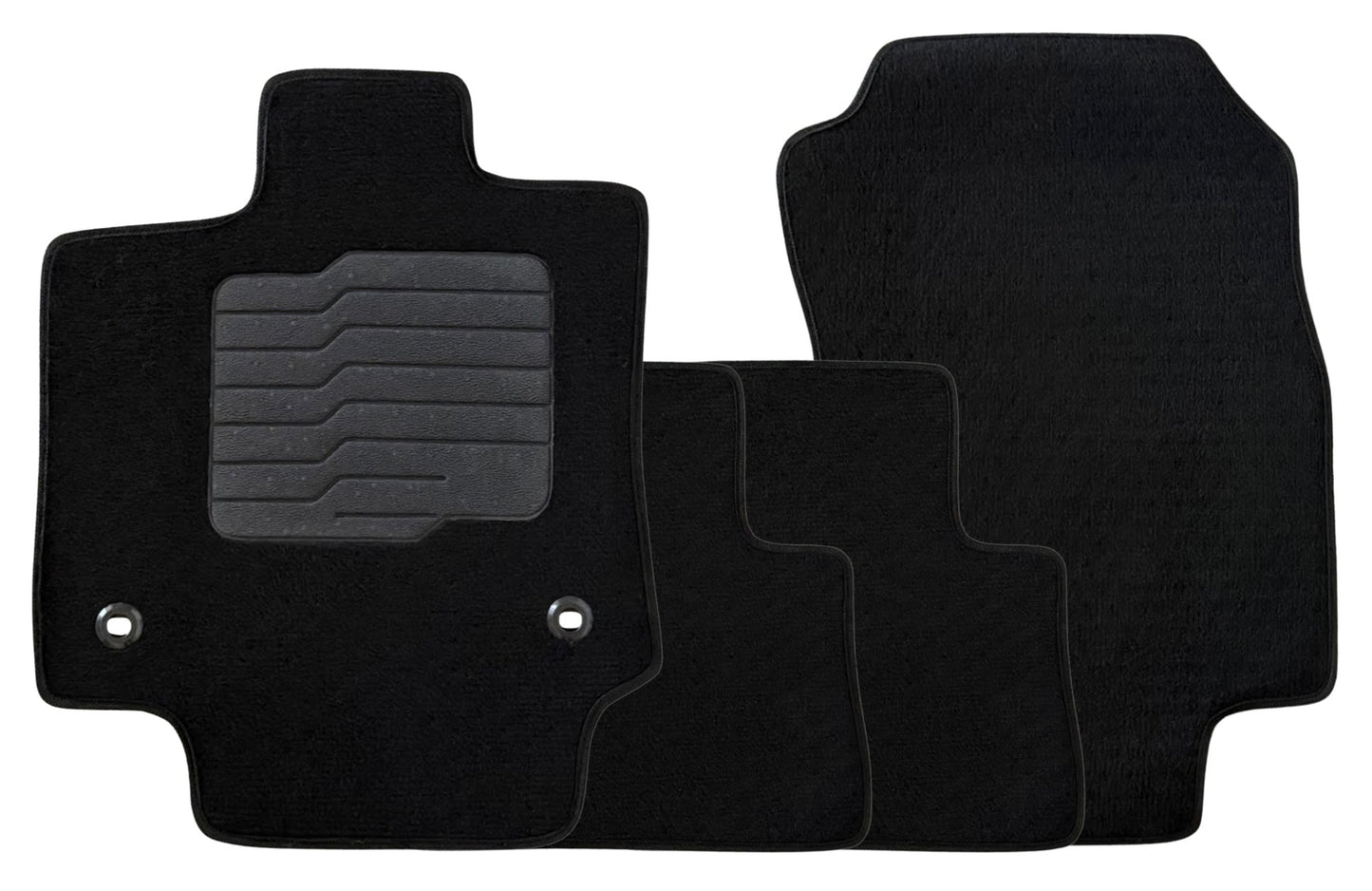 Carpet Floor Mats for 2021 to 2025 Toyota Venza, front and Rear, Black