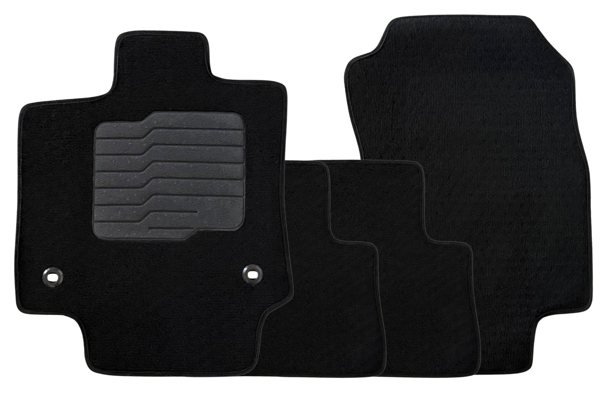 Carpet Floor Mats for 2021 to 2025 Toyota Venza, front and Rear, Black