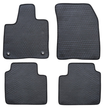 All Weather Honeycomb Floor Mats for 2024 to 2026 Lincoln Nautilus, Front and Rear, Black