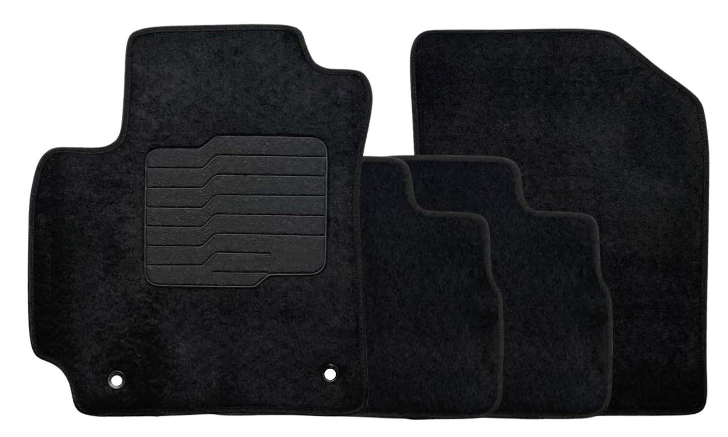Carpet Floor Mats for 2020 to 2025 Kia Soul, Front and Rear, Black