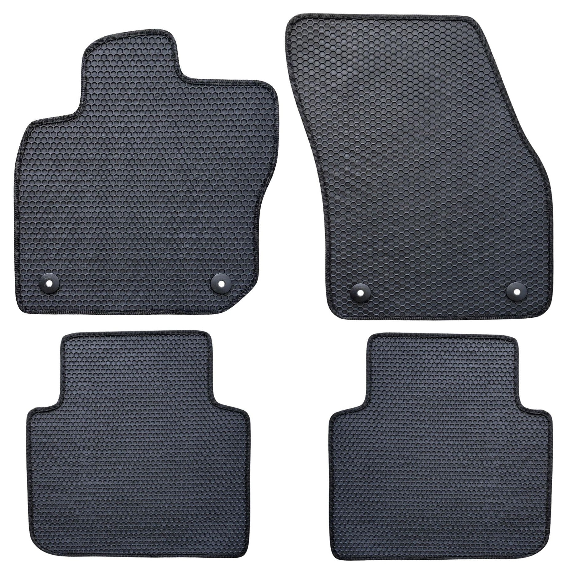 All Weather Honeycomb Floor Mats for 2025 to 2026 Volkswagen Tiguan, Front and Rear