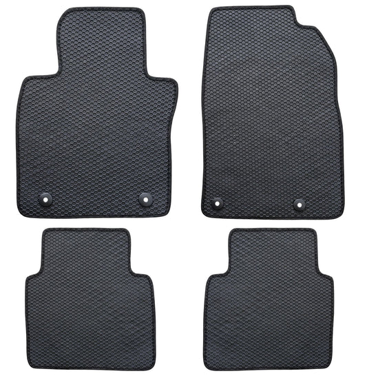 All Weather Honeycomb Floor Mats for 2023 to 2026 Mazda CX-50 (Not Hybrid), Front and Rear, Black