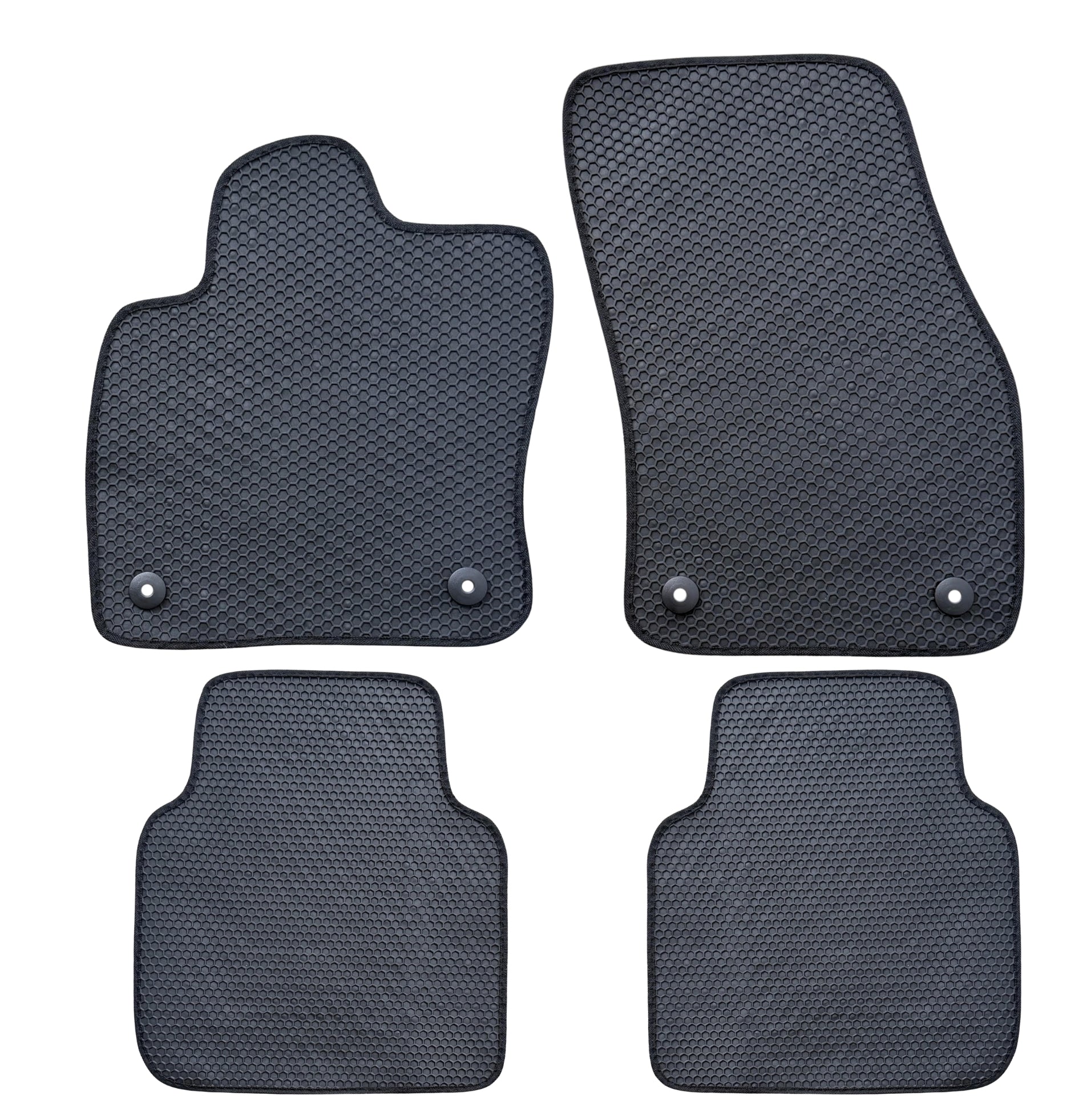 All Weather Honeycomb Floor Mats for 2018 to 2024 Volkswagen Tiguan, front and rear