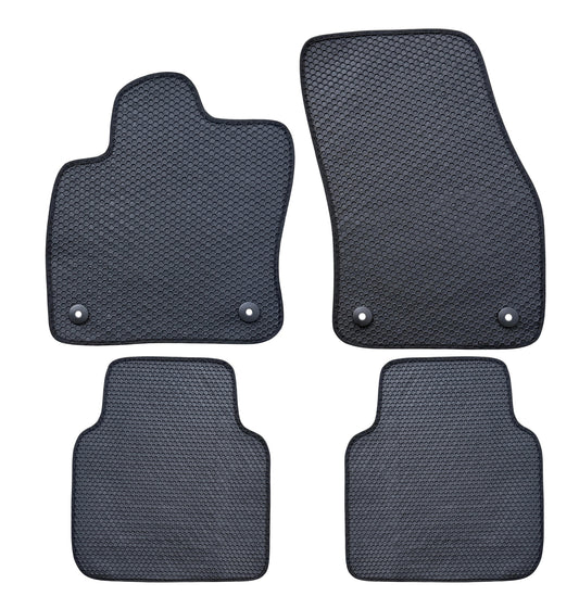 All Weather Honeycomb Floor Mats for 2018 to 2024 Volkswagen Tiguan, front and rear