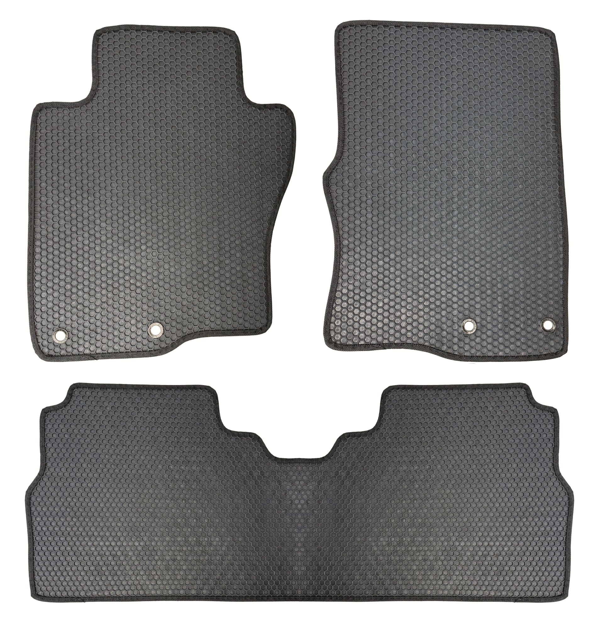 All Weather Honeycomb Floor Mats for 2022 to 2026 Nissan Frontier Crew Cab