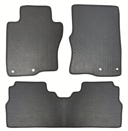 All Weather Honeycomb Floor Mats for 2022 to 2026 Nissan Frontier Crew Cab
