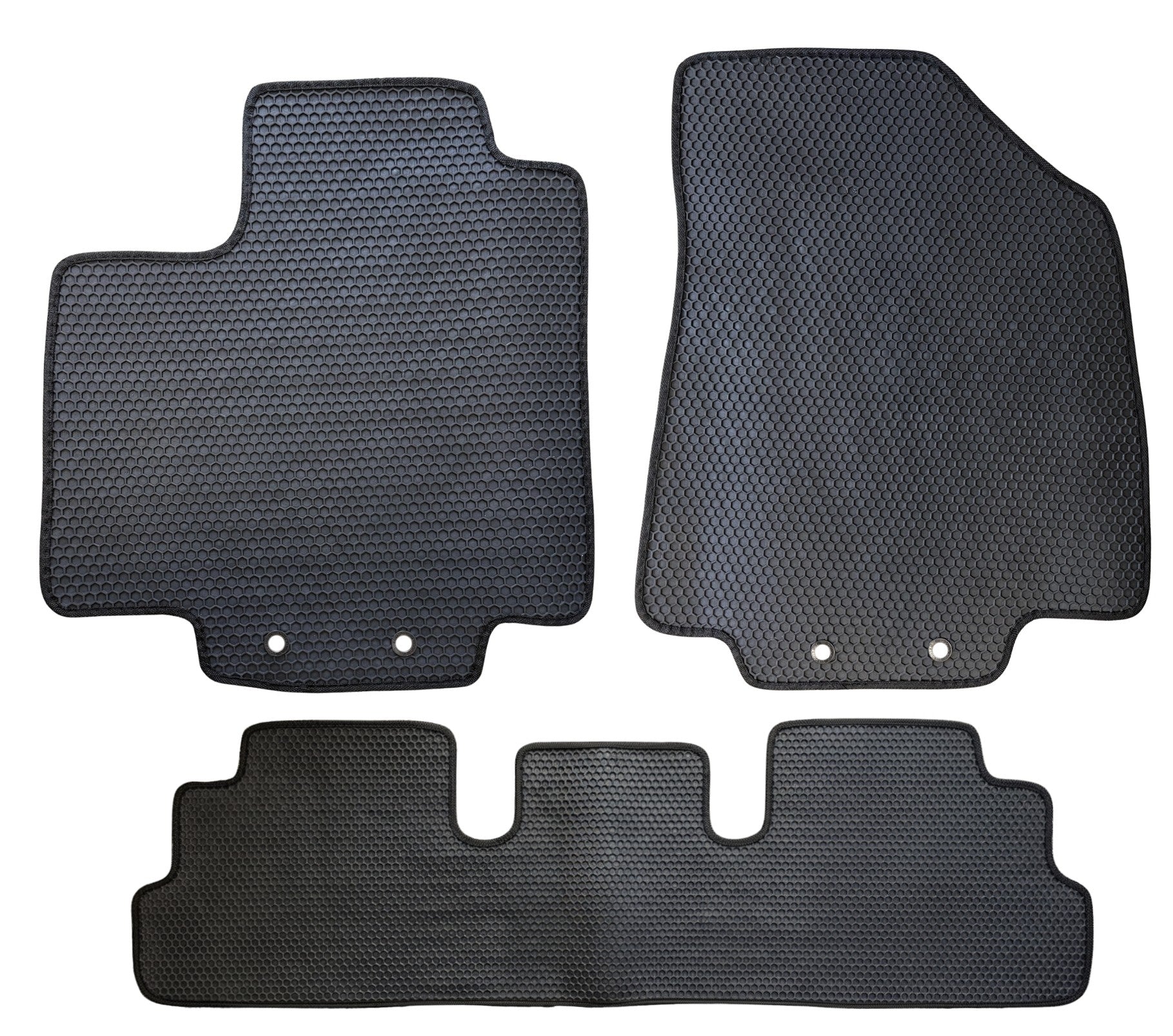 Floor Mats All Weather Honeycomb for 2022 to 2026 Nissan Pathfinder / QX60, Front and Rear
