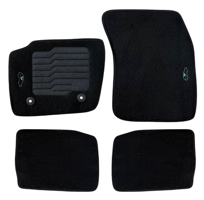 Carpet Floor Mats for 2013 to 2020 Ford Fusion, Front and Rear - Black